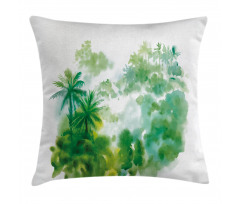 Watercolor Forest Image Pillow Cover