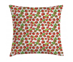 Watercolored Fruits Pillow Cover