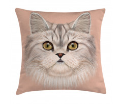 Love Cat Words Portrait Pillow Cover