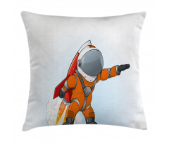 Astronaut Galaxy Journey Pillow Cover