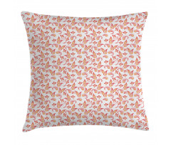 Leaves Florets Petals Pillow Cover