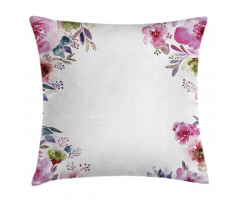 Romantic Blossom Flowers Pillow Cover