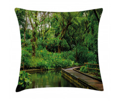 Wild Exotic Forest Pier Pillow Cover