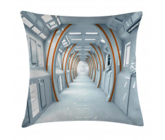 Spaceship Hallway Pillow Cover