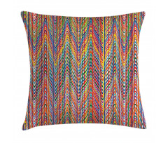 Colorful Zig Zag Lines Pillow Cover