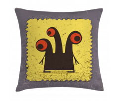 Trippy Creature Eyes Pillow Cover