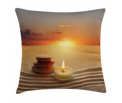 Meditation Yoga Candle Pillow Cover