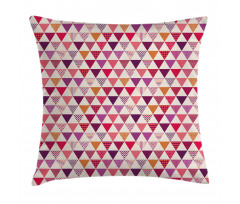 Geoemetric Triangles Dots Pillow Cover
