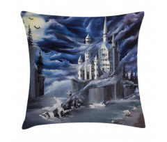 Island Castle Full Moon Pillow Cover