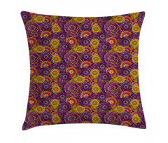 Oriental Curvy Paisley Pillow Cover