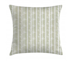 Bamboo Branches Leaves Pillow Cover