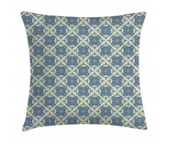 Curvy Floral Motifs Pillow Cover