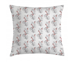 Curvy Dotted Branches Pillow Cover