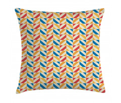 Diagonally Striped Squares Pillow Cover