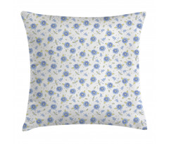 Flourishing Summer Roses Pillow Cover