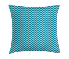 Sea Colored Zigzags Pillow Cover