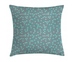 Daisies Pink Soft Branches Pillow Cover