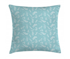Blooming Twigs Leaves Pillow Cover