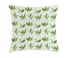 Palm Leaves Geometric Pillow Cover