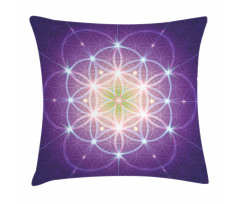 Sign of Cosmos Folk Pillow Cover