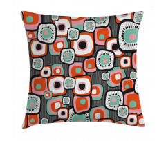 Funk Lava Flowers Forms Pillow Cover