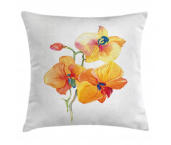 Orchid Petal Wild Exotic Pillow Cover