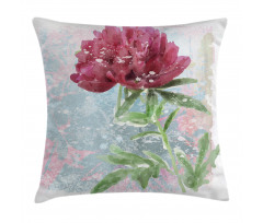 Peony Blossoms Growth Pillow Cover