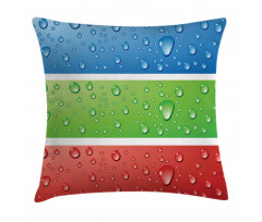 Water Drops on a Plastic Pillow Cover