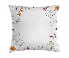 Geometric Flowers Floral Pillow Cover