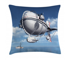 Sea Flying Cloudy Sky Pillow Cover