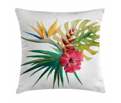Wild Tropical Orchid Pillow Cover