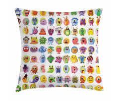 Baby Mosters Cartoon Pillow Cover
