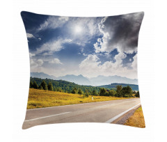 Road Hot Sunny Road Pillow Cover