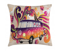 Peace Van Funny Pillow Cover