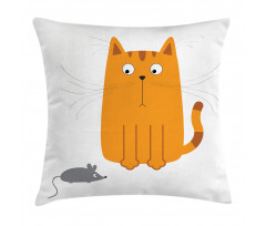 Kitty Fun Humor Kids Pillow Cover