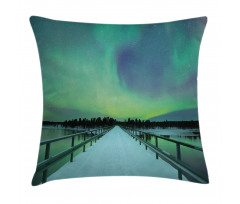 Bridge Snowy Arctic Pillow Cover
