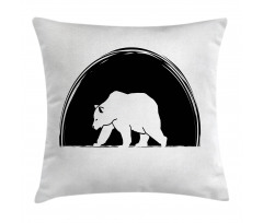 Big Polar Bear Walking Pillow Cover