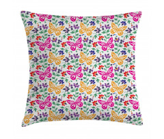 Vibrant Summer Blooms Pillow Cover