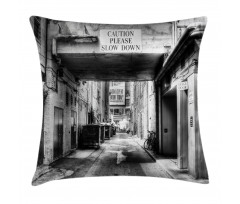 Old Fashion Urban District Pillow Cover