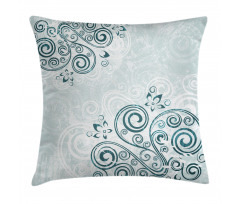 Shabby Plant Petals Swirl Pillow Cover