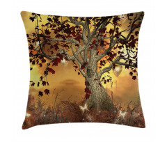 Tree Earthy Color Tones Pillow Cover