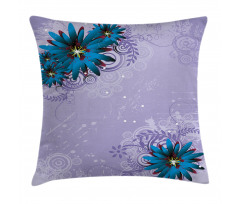 Graphic Ornament Flowers Pillow Cover