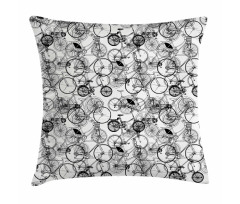 Vintage Retro Bicycle Pillow Cover