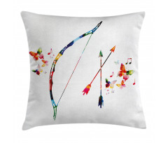 Abstract Bow and Arrow Pillow Cover