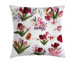 Composition of Flowers Pillow Cover