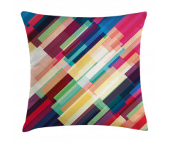 Geometric Color Lines Pillow Cover
