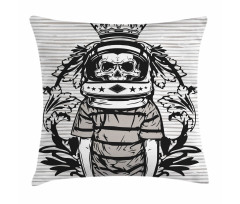 Skull Astronaut Man Pillow Cover