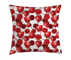 Cherry Picnic Spring Fruits Pillow Cover