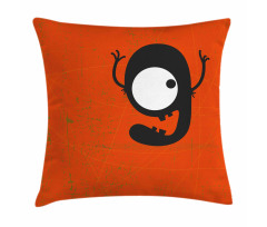 Cartoon Letter G Monster Pillow Cover