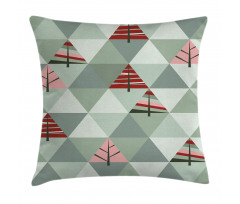 Illustration of Triangles Pillow Cover